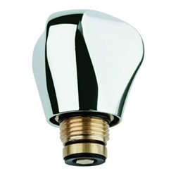 Grohe Oberteil 11086 mit Treflor Griff Markierung blau/rot 1/2' chrom