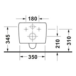 Duravit Wand-WC, Tiefspüler Qatego 38,5x57cm, 4 l, weiß Hochglanz