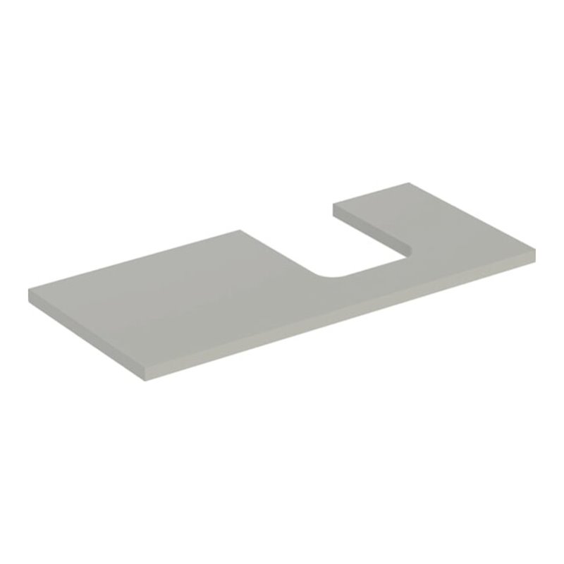 Geberit Waschtisch-Platte One 105x3x47cm, greige/lackiert m, AS re