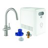 Grohe Spültisch-Einhebelmischer Blue Professional C-Auslauf Set, supersteel
