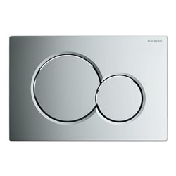 Geberit Betätigungsplatte Sigma 01 hgl-vc, für 2-Mengen-Spülung, Kunststoff