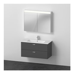 Duravit Möbel-Set XBase 103x49cm, WT, WTU 2 SBK, Spanplattenschraube, graph ma