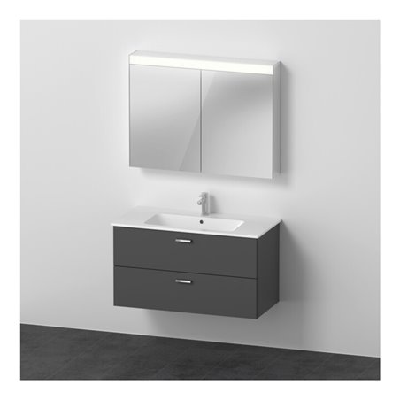 Duravit Möbel-Set XBase 103x49cm, WT, WTU 2 SBK, Spanplattenschraube, graph ma