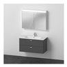 Duravit Möbel-Set XBase 103x49cm, WT, WTU 2 SBK, Spanplattenschraube, graph ma