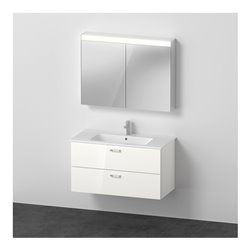 Duravit Möbel-Set XBase 103x49cm, WT, WTU 2 SBK, Spanplattenschraube, graph ma