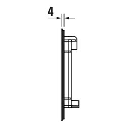 Duravit Betätigungsplatte DuraSystem 21,7x25cm, mech., f WC A1, ES gebürstet