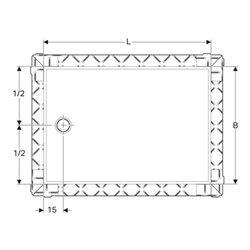 Geberit Rechteckduschfläche Setaplano weiß-alpin, 160x80x4,5cm