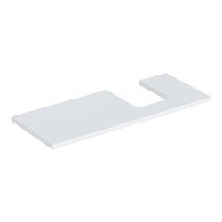 Geberit Waschtisch-Platte One 120x3x47cm, w/lack. ma, Ausschn rechts