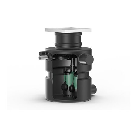 Wilo Schmutzwasserhebeanlage DrainLift Box 32/8D O, Über- und unterflur, 2 Pumpen