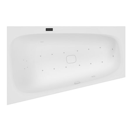 Hoesch Whirlpool iSensi Trap 1800x1400 Monolith li. mit Überlauf, System iSensi Weiß