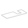 Geberit Waschtisch-Platte One 120x3x47cm, sand-grau/l hg, Ausschn re