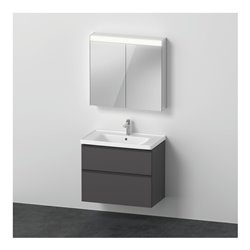 Duravit Möbel-Set D-Neo 800mm, Graphit Matt