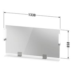 Duravit LED-Spiegel 9 W Sivida 133x65x3,6mm, gra m, Leu., au, stl, G sw