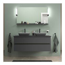 Duravit LED-Spiegel 9 W Sivida 133x65x3,6mm, gra m, Leu., au, stl, G sw