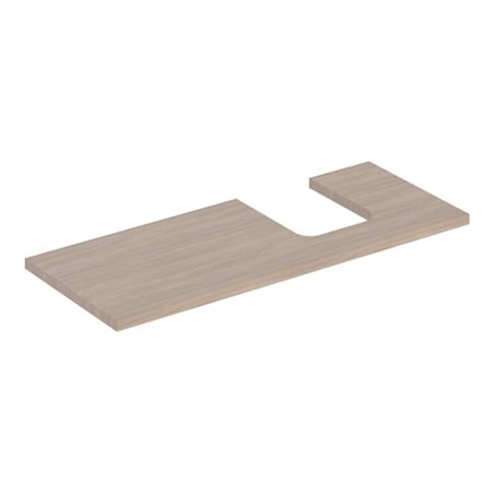 Geberit Waschtisch-Platte One 120x3x47cm, Eiche/Mela Holz, Ausschn re