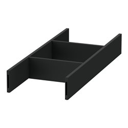 Duravit Inneneinteilung Qatego Alu, Diamantschwarz, 10,5x27,1x3,7cm
