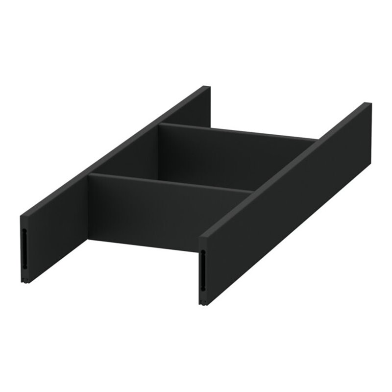 Duravit Inneneinteilung Qatego Alu, Diamantschwarz, 10,5x27,1x3,7cm