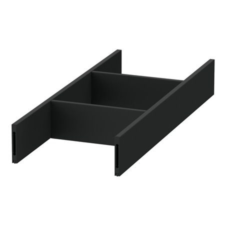 Duravit Inneneinteilung Qatego Alu, Diamantschwarz, 10,5x27,1x3,7cm