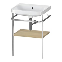 Duravit Möbelwaschtisch-Kombi Happy D.2 Plus 57,5x49cm, o. HL, Medit. Ei, m Konsole