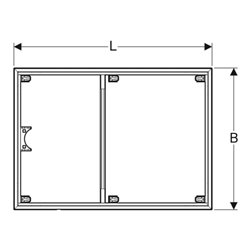 Geberit Installationsrahmen Setaplano über 100cm, für 6 Füße, 170x90x3cm