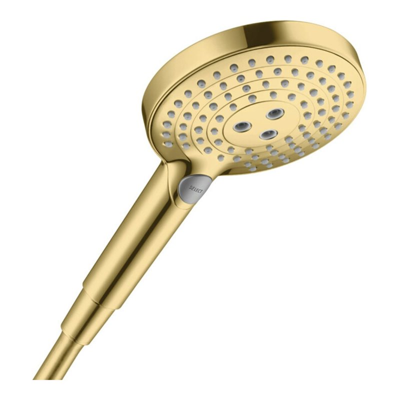 hansgrohe Handbrause Raindance Select S 120 Kopf d 125mm, 3jet, polished gold optic