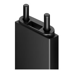 Keuco Toilettenpapierhalter AXESS schwarz matt/schwarz