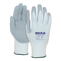 OXXA Handschuh X-Nitrile-Foam, weiß/grau