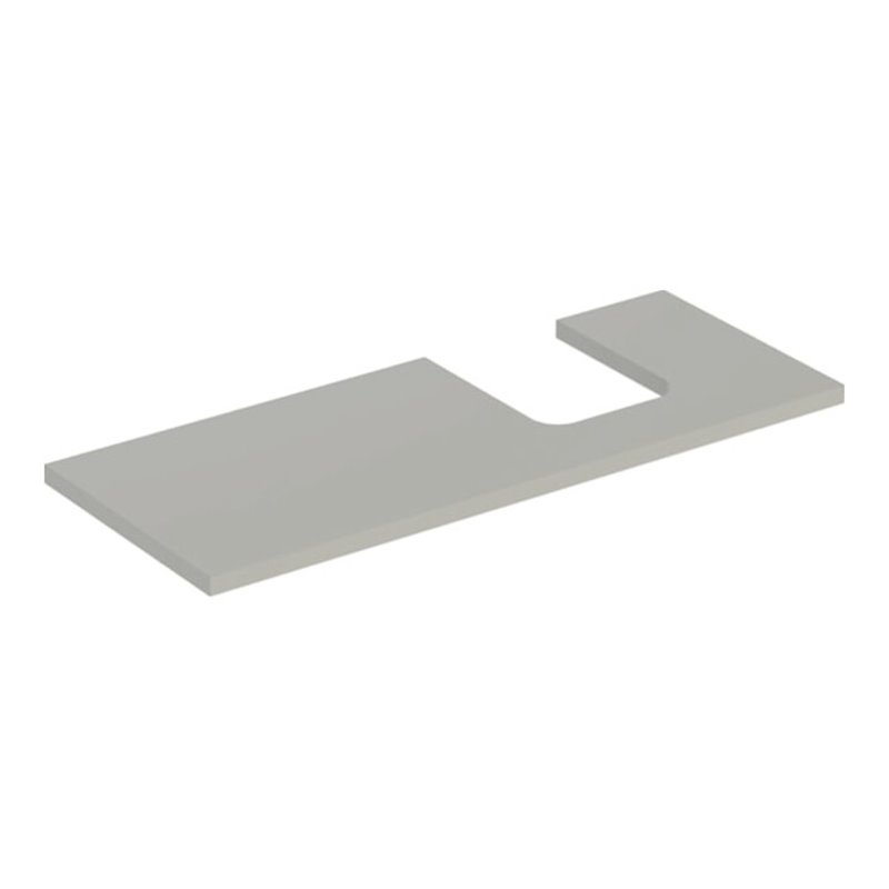 Geberit Waschtisch-Platte One 120x3x47cm, greige/lackiert m, AS re