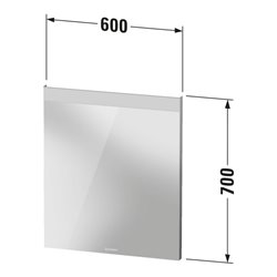 Duravit Lichtspiegel Better 60x70x3,5cm, 9 W, LED, weiß