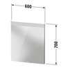 Duravit Lichtspiegel Better 60x70x3,5cm, 9 W, LED, weiß