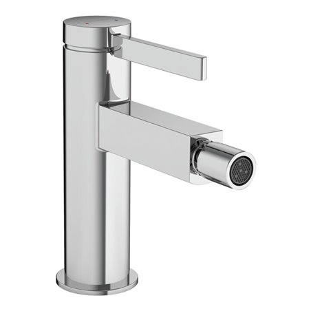 hansgrohe Bidet-Einhebelmischer Finoris mit Push-Open-Ablaufgarnitur, chrom