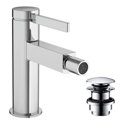 hansgrohe Bidet-Einhebelmischer Finoris mit Push-Open-Ablaufgarnitur, chrom