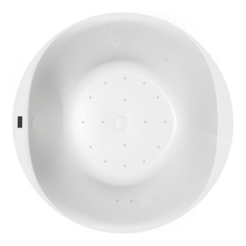 Hoesch Whirlpool iSensi Rund 1500 Monolith System iSensi Weiß, BiCol. Weiß-Schwarz