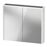 Duravit LED-Spiegel D-Code 2.0 m Steckd. 2 Tür., Lichtf ob, 80x70x14,8cm, we. ma