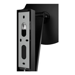 Keuco Kosmetikspiegel beleuchtet iLook_move d 212mm, Schwenk., Wippsch., sw matt