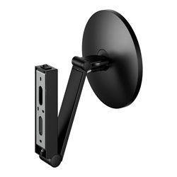 Keuco Kosmetikspiegel beleuchtet iLook_move d 212mm, Schwenk., Wippsch., sw matt