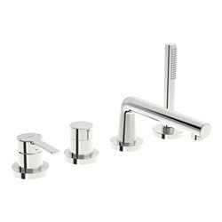 Hansa Fertigmontageset HANSARONDA 4-L.-BW-EHM, Rosette rund, chrom