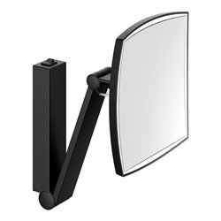 Keuco Kosmetikspiegel beleuchtet iLook_move 200x200mm, Schwenk., Wippsch., sw matt