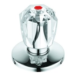 Grohe Oberteil 11545 3/4' für UP-Ventile Brillant Griff Markierung rot chrom