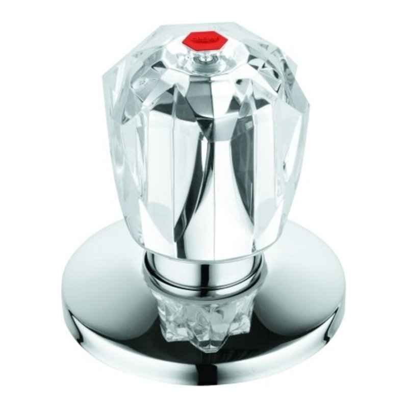 Grohe Oberteil 11545 3/4' für UP-Ventile Brillant Griff Markierung rot chrom