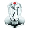 Grohe Oberteil 11545 3/4' für UP-Ventile Brillant Griff Markierung rot chrom