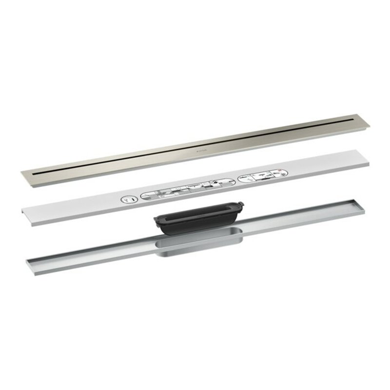 hansgrohe Duschrinne Drain 800mm, FM-Set, frei im Raum, ES optic