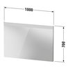 Duravit Lichtspiegel Better 100x70x3,5cm, 16 W, LED, weiß