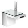 hansgrohe Bidet-Einhebelmischer Axor MyEdition A 121mm, m Pus-Op-Abl, m Pl, cr/Sp.-Glas