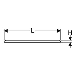 Geberit Installationsrahmen Setaplano bis 100cm, für 4 Füße, 90x75x3cm