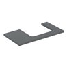 Geberit Waschtisch-Platte One 90x3x47cm, lava/lackiert ma, Ausschn re