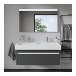 Duravit Lichtspiegel Better 120x70x3,5cm, 19 W, LED, weiß