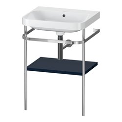 Duravit Möbelwaschtisch-Kombi Happy D.2 Plus 57,5x49cm, o. HL, blau s-matt, m Konsole