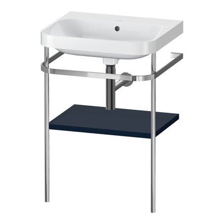 Duravit Möbelwaschtisch-Kombi Happy D.2 Plus 57,5x49cm, o. HL, blau s-matt, m Konsole