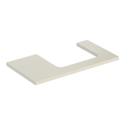 Geberit Waschtisch-Platte One 90x3x47cm, sand-grau/l hg, Ausschn re
